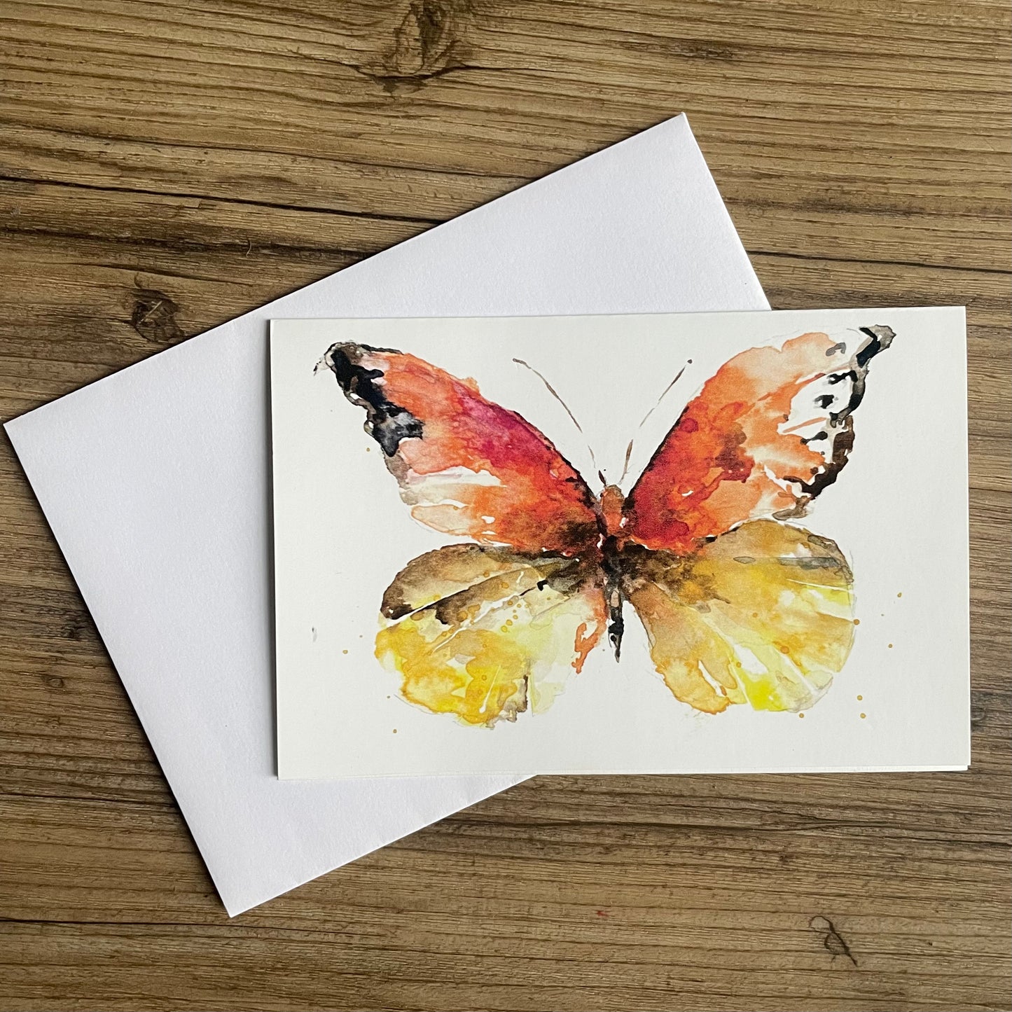 Orange Butterfly Card
