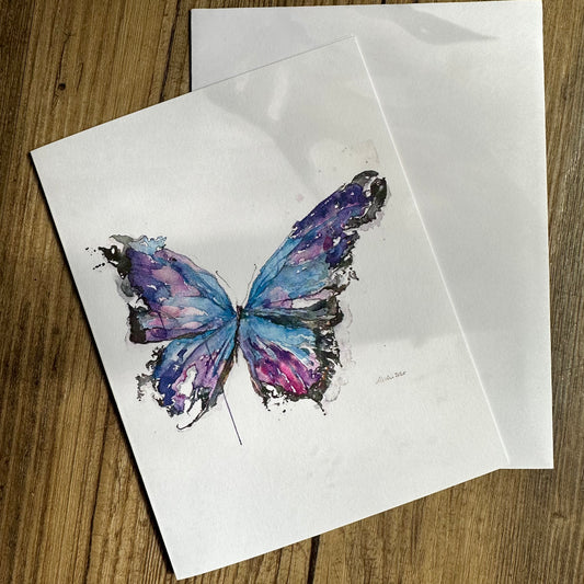 Purple Butterfly Greeting Card
