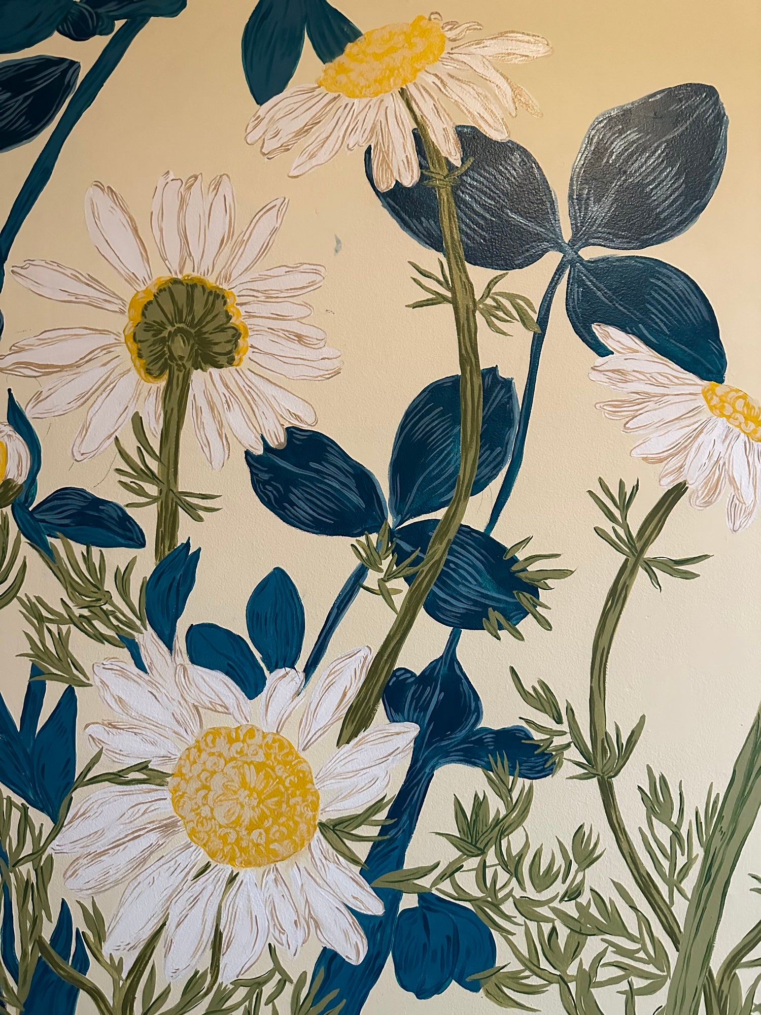 Chamomile Flower Mural