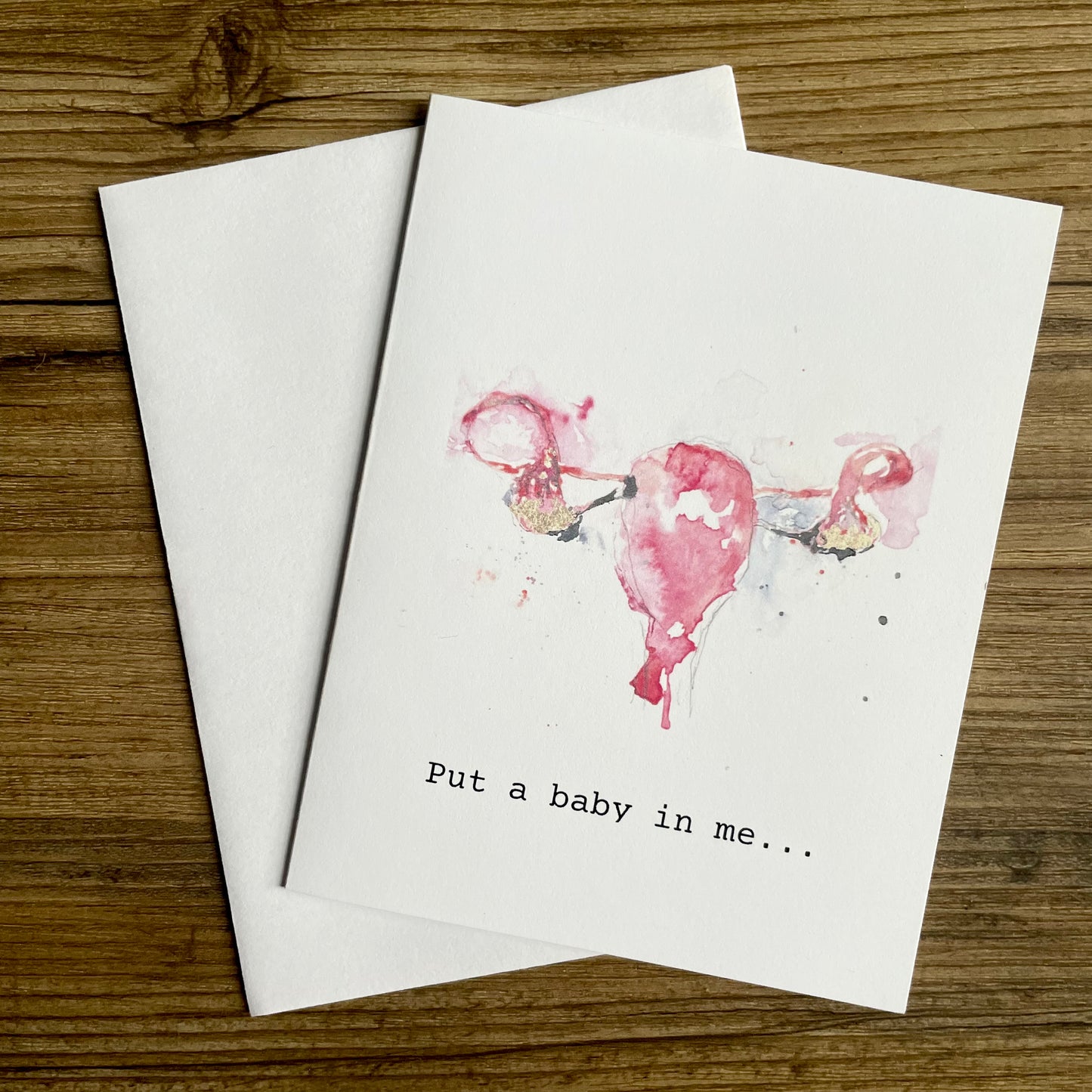 Uterus Card - "Put a Baby In Me"